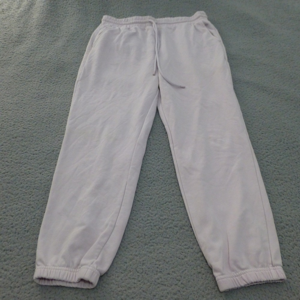 Fabletics Luxe 360 Sweatpants Womens XL Lavender Joggers Drawstring Gym